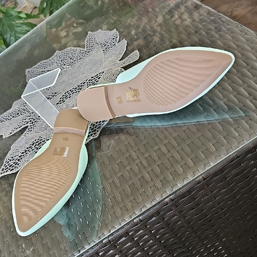 Mint Green Women's Mules - Picture 5 of 7